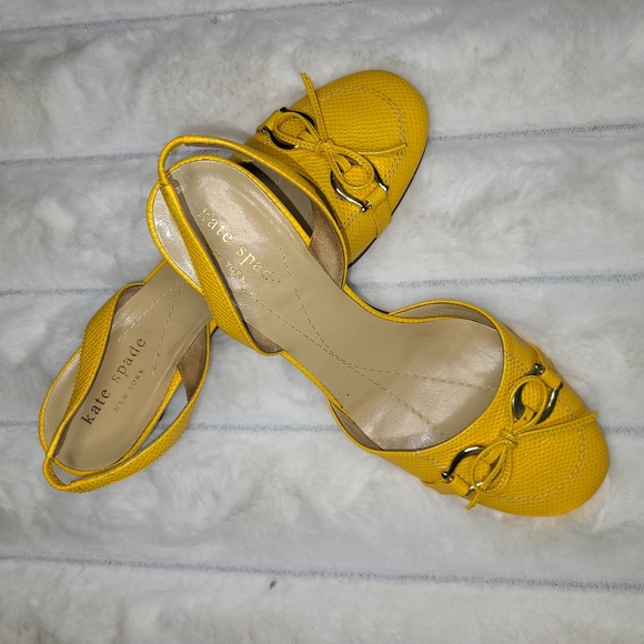 Kate Spade Yellow Women's Sandals - Picture 11 of 11